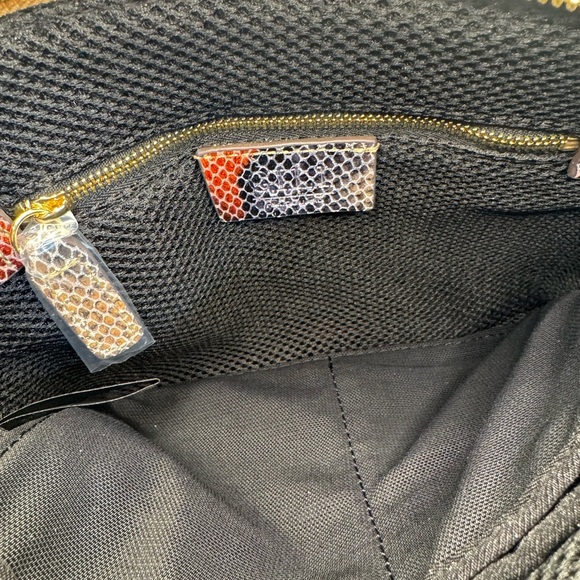 Rare G.I.L.I. Got It Love It Haloguard Zip Tassel Wristlet Flame Snake Leather - Picture 4 of 4